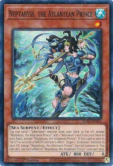 Neptabyss the Atlantean Prince Quarter Century Bonanza Yu-Gi-Oh! card