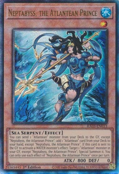 Neptabyss the Atlantean Prince PUR Quarter Century Bonanza Yu-Gi-Oh! card
