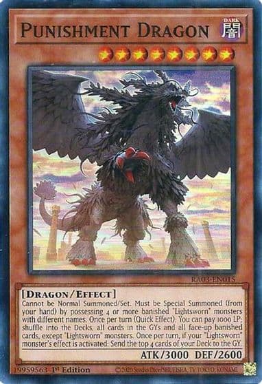 Punishment Dragon Quarter Century Bonanza Yu-Gi-Oh! card