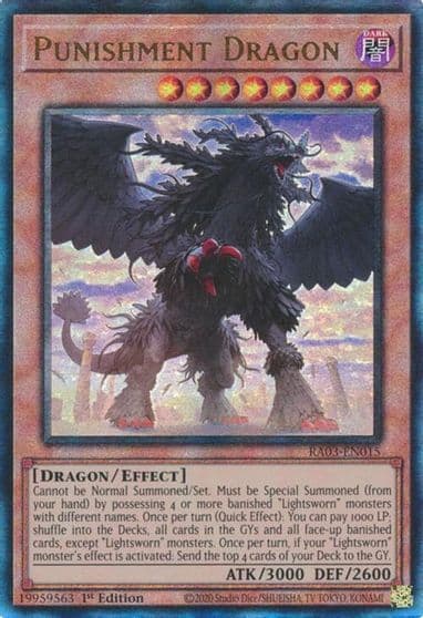 Punishment Dragon PUR Quarter Century Bonanza Yu-Gi-Oh! card