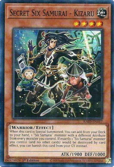 Secret Six Samurai Kizaru Quarter Century Bonanza Yu-Gi-Oh! card