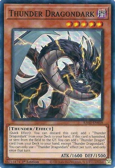 Thunder Dragondark Quarter Century Bonanza Yu-Gi-Oh! card