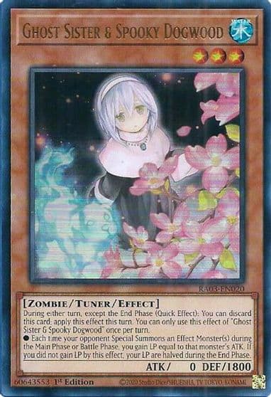 Ghost Sister and Spooky Dogwood Alternate Art UR Quarter Century Bonanza Yu-Gi-Oh! card