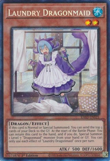 Laundry Dragonmaid PCR Quarter Century Bonanza Yu-Gi-Oh! card