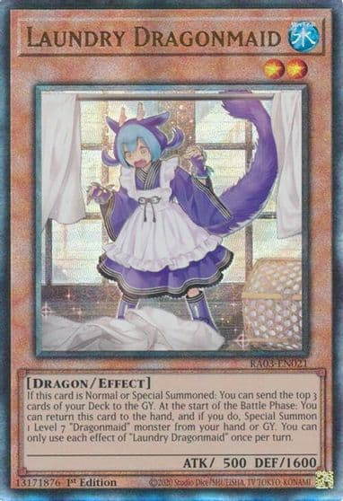 Laundry Dragonmaid PUR Quarter Century Bonanza Yu-Gi-Oh! card