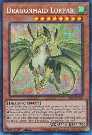 Dragonmaid Lorpar PCR Quarter Century Bonanza Yu-Gi-Oh! card