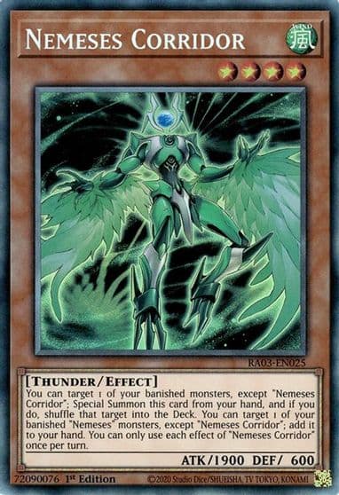 Nemeses Corridor PCR Quarter Century Bonanza Yu-Gi-Oh! card