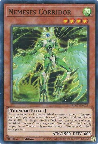 Nemeses Corridor Quarter Century Bonanza Yu-Gi-Oh! card