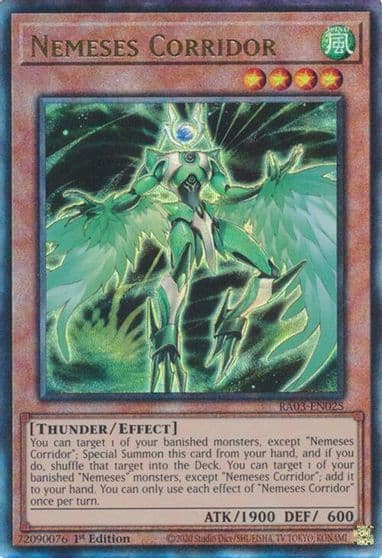 Nemeses Corridor PUR Quarter Century Bonanza Yu-Gi-Oh! card