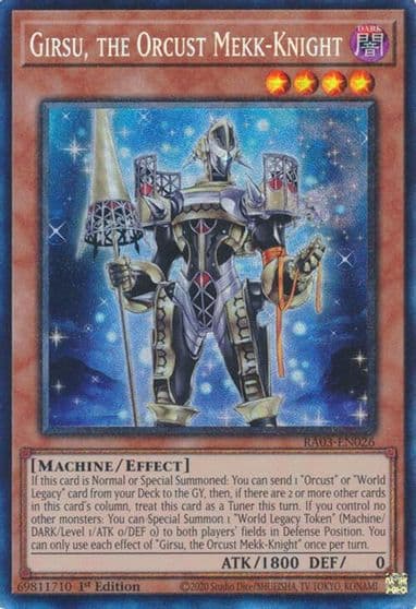 Girsu the Orcust Mekk Knight PCR Quarter Century Bonanza Yu-Gi-Oh! card