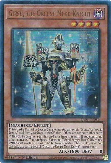 Girsu the Orcust Mekk Knight UR Quarter Century Bonanza Yu-Gi-Oh! card
