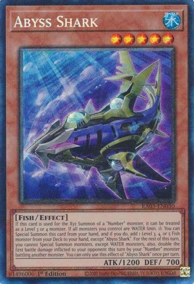 Abyss Shark PCR Quarter Century Bonanza Yu-Gi-Oh! card