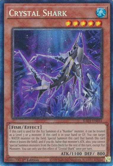 Crystal Shark PCR Quarter Century Bonanza Yu-Gi-Oh! card