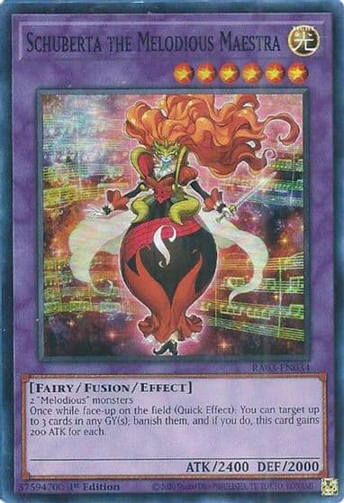 Schuberta the Melodious Maestra Quarter Century Bonanza Yu-Gi-Oh! card