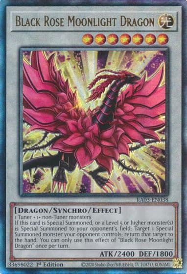 Black Rose Moonlight Dragon PUR Quarter Century Bonanza Yu-Gi-Oh! card