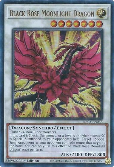 Black Rose Moonlight Dragon UR Quarter Century Bonanza Yu-Gi-Oh! card