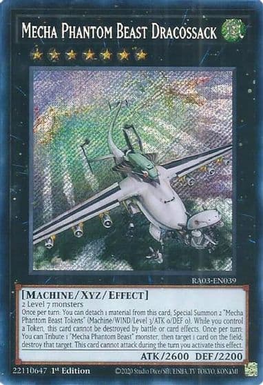 Mecha Phantom Beast Dracossack Secret Rare Quarter Century Bonanza Yu-Gi-Oh! card