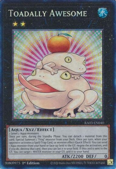 Toadally Awesome PCR Quarter Century Bonanza Yu-Gi-Oh! card