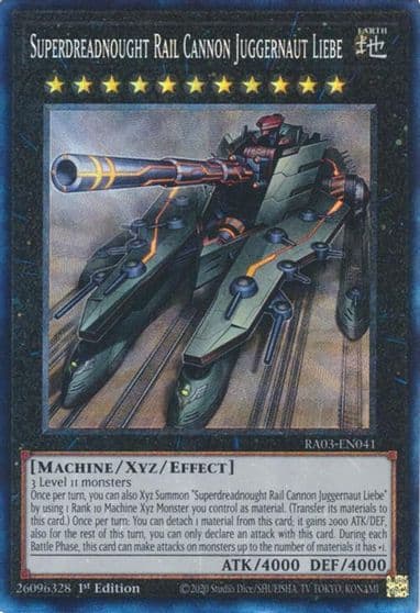 Superdreadnought Rail Cannon Juggernaut Liebe PCR Quarter Century Bonanza Yu-Gi-Oh! card