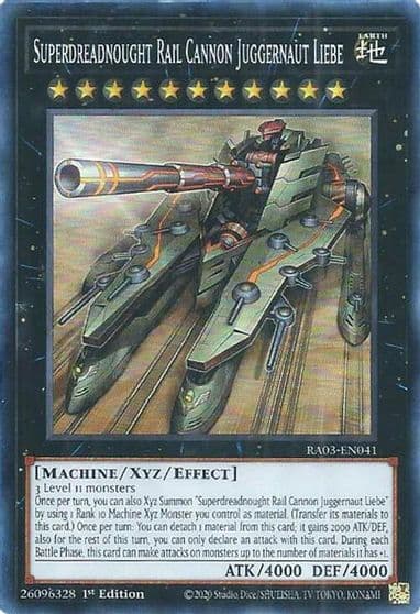 Superdreadnought Rail Cannon Juggernaut Liebe Quarter Century Bonanza Yu-Gi-Oh! card
