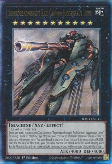 Superdreadnought Rail Cannon Juggernaut Liebe PUR Quarter Century Bonanza Yu-Gi-Oh! card