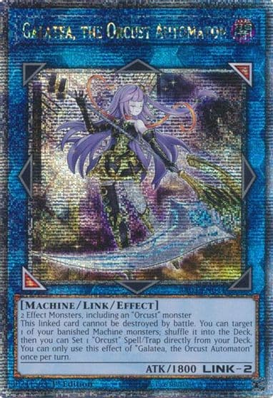 Galatea the Orcust Automaton Quarter Century Secret Rare Quarter Century Bonanza Yu-Gi-Oh! card
