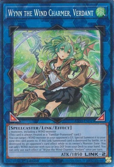 Wynn the Wind Charmer Verdant PCR Quarter Century Bonanza Yu-Gi-Oh! card
