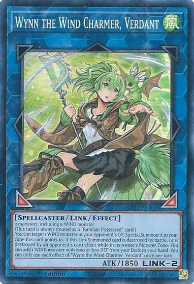 Wynn the Wind Charmer Verdant Quarter Century Bonanza Yu-Gi-Oh! card
