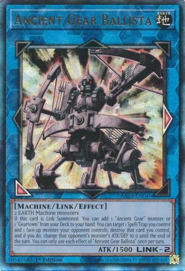 Ancient Gear Ballista PUR Quarter Century Bonanza Yu-Gi-Oh! card