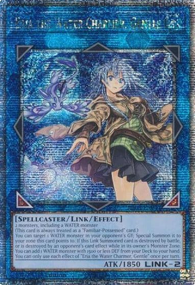 Eria the Water Charmer Gentle Quarter Century Secret Rare Quarter Century Bonanza Yu-Gi-Oh! card