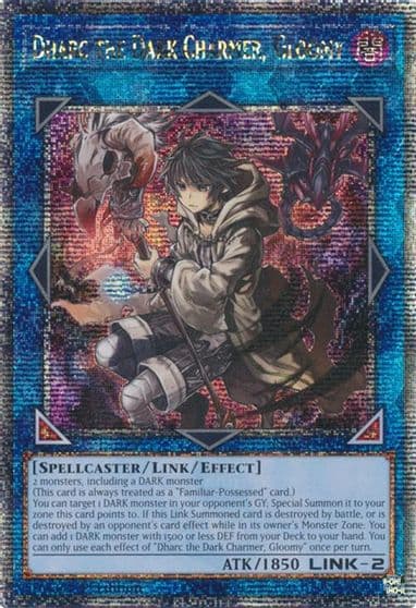 Dharc the Dark Charmer Gloomy Quarter Century Secret Rare Quarter Century Bonanza Yu-Gi-Oh! card
