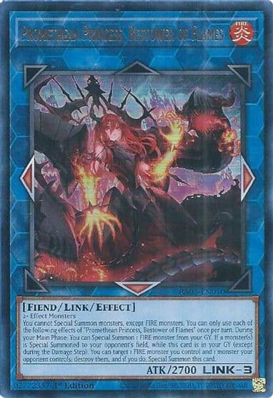 Promethean Princess Bestower of Flames UR Quarter Century Bonanza Yu-Gi-Oh! card