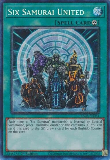 Six Samurai United PCR Quarter Century Bonanza Yu-Gi-Oh! card
