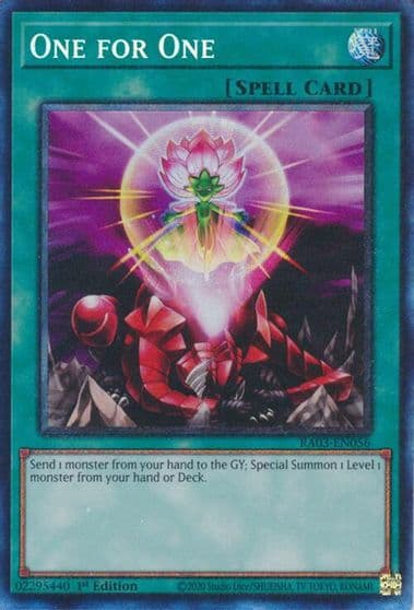 One for One PCR Quarter Century Bonanza Yu-Gi-Oh! card