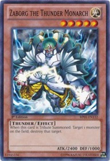 Zaborg the Thunder Monarch Battle Pack: Epic Dawn Yu-Gi-Oh! card