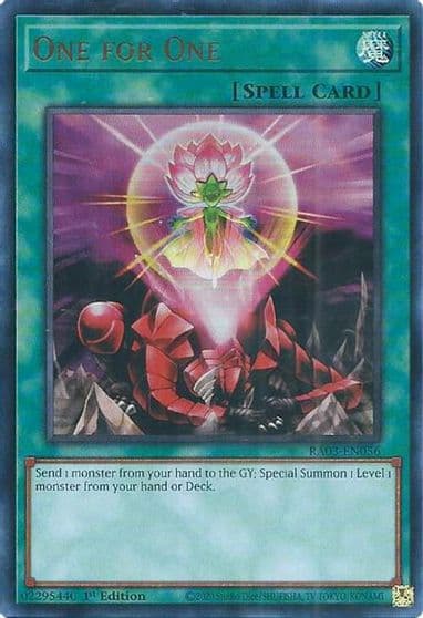 One for One UR Quarter Century Bonanza Yu-Gi-Oh! card