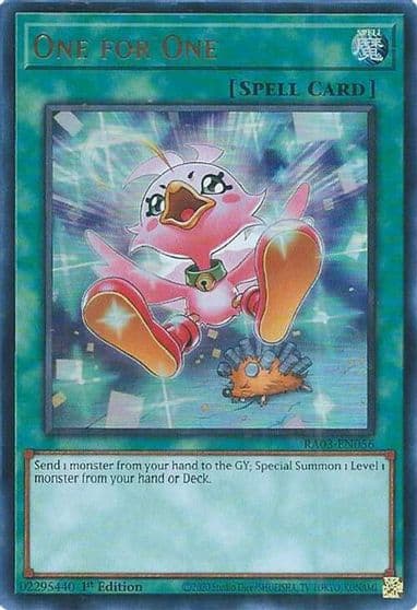 One for One Alternate Art UR Quarter Century Bonanza Yu-Gi-Oh! card