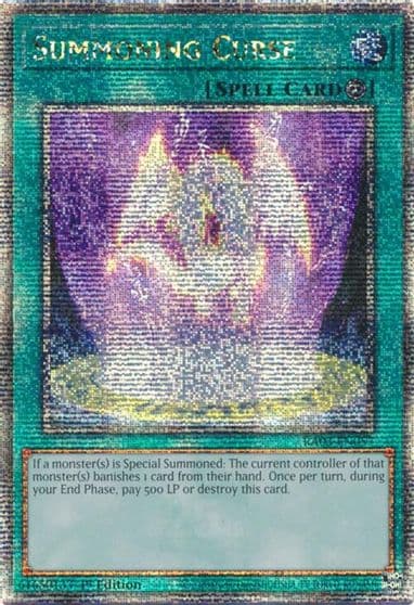 Summoning Curse Quarter Century Secret Rare Quarter Century Bonanza Yu-Gi-Oh! card