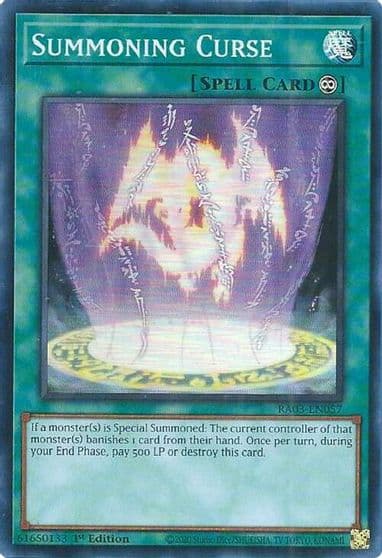 Summoning Curse Quarter Century Bonanza Yu-Gi-Oh! card