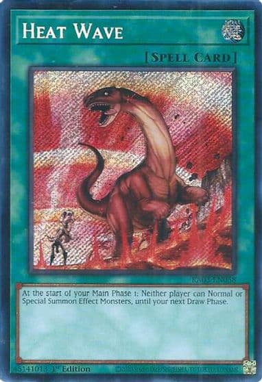 Heat Wave Secret Rare Quarter Century Bonanza Yu-Gi-Oh! card