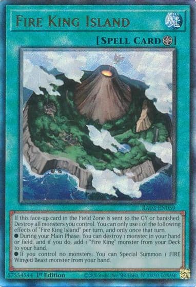 Fire King Island PUR Quarter Century Bonanza Yu-Gi-Oh! card