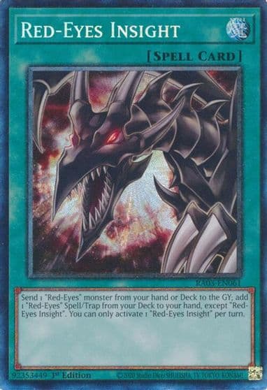 Red Eyes Insight PCR Quarter Century Bonanza Yu-Gi-Oh! card