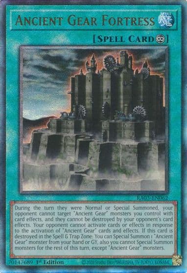 Ancient Gear Fortress PUR Quarter Century Bonanza Yu-Gi-Oh! card