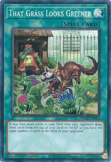 That Grass Looks Greener Quarter Century Bonanza Yu-Gi-Oh! card