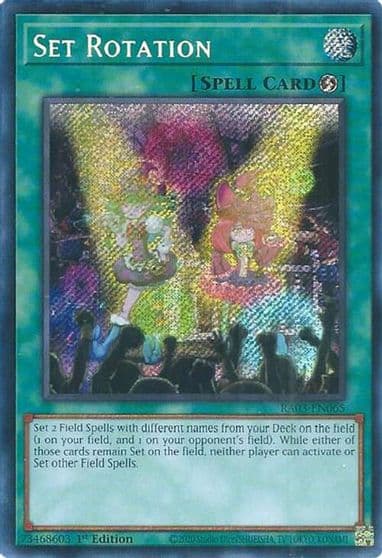Set Rotation Secret Rare Quarter Century Bonanza Yu-Gi-Oh! card