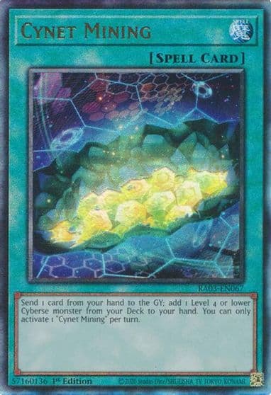 Cynet Mining PUR Quarter Century Bonanza Yu-Gi-Oh! card