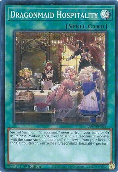 Dragonmaid Hospitality Quarter Century Bonanza Yu-Gi-Oh! card