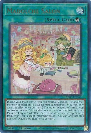 Madolche Salon UR Quarter Century Bonanza Yu-Gi-Oh! card