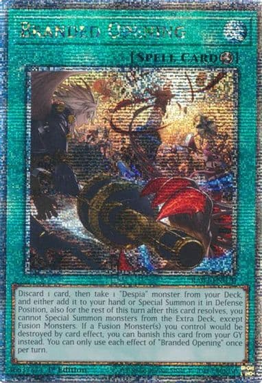 Branded Opening Quarter Century Secret Rare Quarter Century Bonanza Yu-Gi-Oh! card