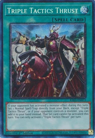 Triple Tactics Thrust PCR Quarter Century Bonanza Yu-Gi-Oh! card